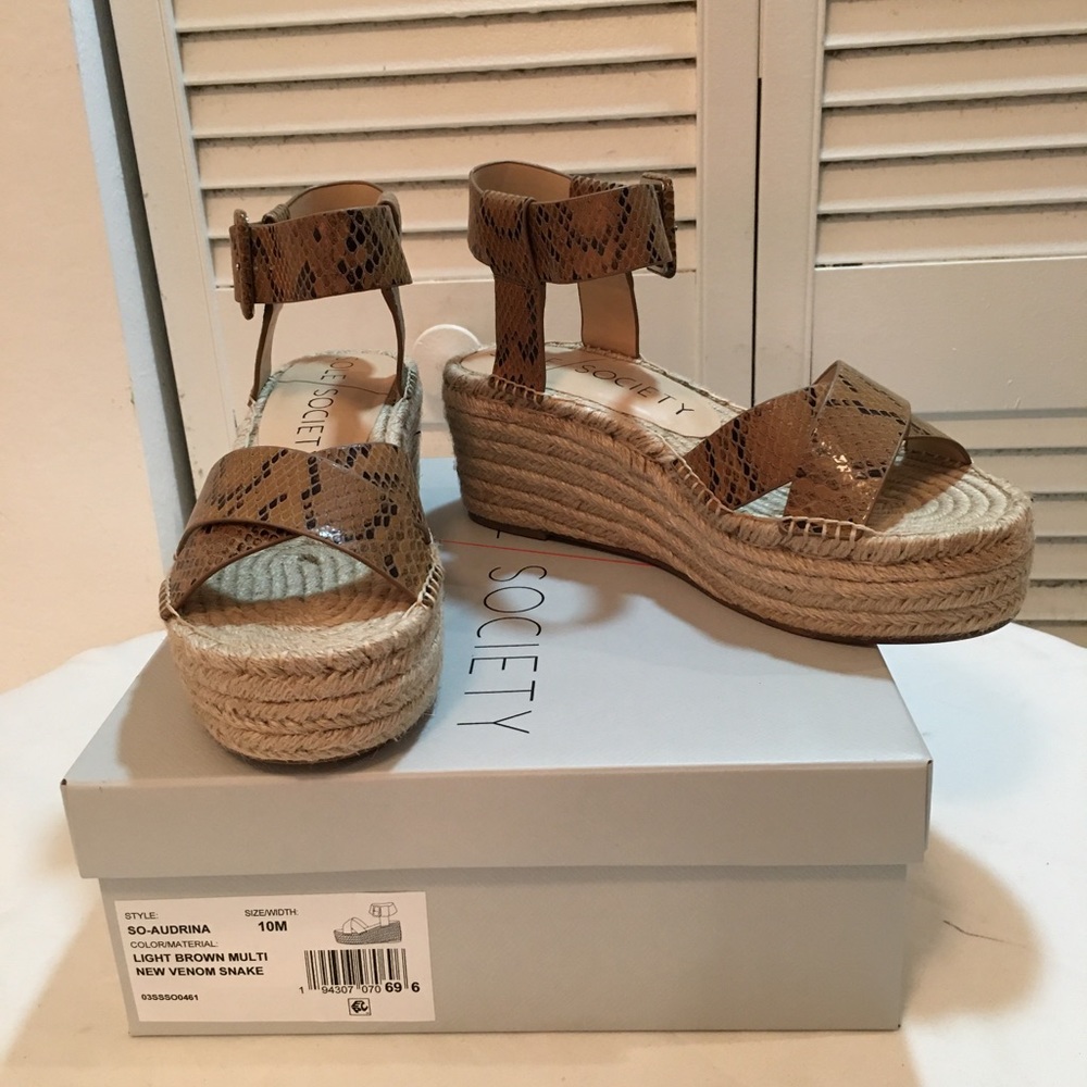 Sole Society leather Audrina Espadrille Sa…